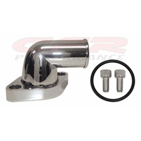 Cfr Performance CFR HZ-6014-POL Chevy Small Block-Big Block Aluminum 90 Degree Swivel Water Neck - Polished HZ-6014-POL